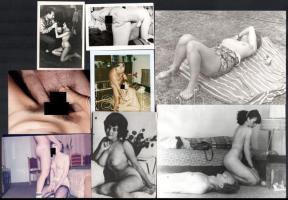 8 db amatőr erotikus / pornográf fotó, vegyes méretben