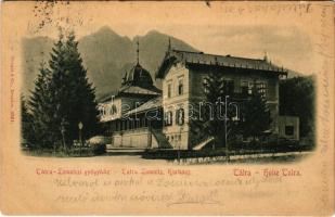 1900 Tátralomnic, Tatranská Lomnica (Magas-Tátra, Vysoké Tatry); Gyógyház / Kurhaus / spa, bath (Rb)