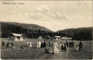 1910 Zseleznó, Zelezno (Németlipcse, Partizánska Lupca); fürdő, nyaraló. P. Sochán kiadása / spa, villa (EB)