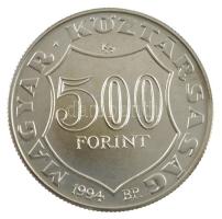 1994. 500Ft Ag "Kossuth Lajos" tanúsítvánnyal, eredeti "Magyar Nemzeti Bank" dís...