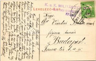 1915 Kassa, Kosice; Bankó-fürdő, Bankói fenyves. Breitner Mór kiadása / forest, spa, bath in Bankov ...