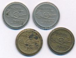 DN "Telefonérme / Magyar Posta (Tantusz)" (4db/2xklf) Cu-Ni és sárgaréz telefonérme T:2 pa...