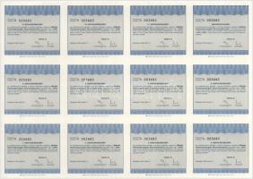 Budapest 2000. "Reanal Finomvegyszergyár Részvénytársaság" névre szóló törzsrészvénye 10.0...