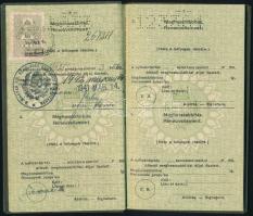 1941 Magyar Királyság által kiállított fényképes útlevél / Hungarian passport