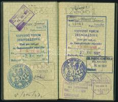 1941 Magyar Királyság által kiállított fényképes útlevél / Hungarian passport
