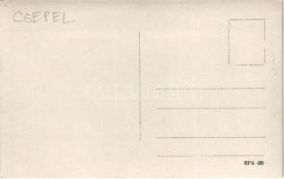 1916 Fiume, Rijeka; SMS Csepel osztrák-magyar Tátra osztályú romboló javítási munkálatai a szárazdok...