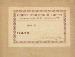 1920 Olaszország közigazgatási és vasúti térképe. Carta Politico-amministrativa del Regno D'Ita...