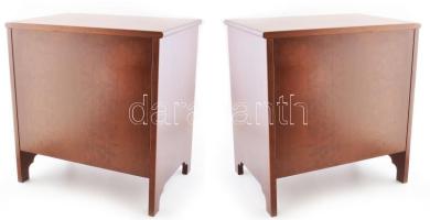 2 db éjjeliszekrény párban. Igényes fa stílbútor. Minimális felületi sérüléssel 52x36x56 cm NEM POST...