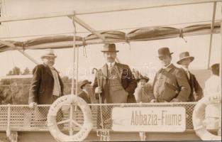 On board of the Abbazia-Fiume boat