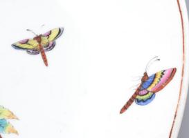 Óherendi, Herendi pecsenyéstál. 1882. Herend Anton jelzéssel. (Karl Anton) Kézzel festett, jelzett, ...