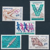 1964 Nyári Olimpiai Játékok, Tokió sor Mi 457-461