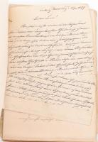 1875-1879 Székelyudvarhelyi patikus levelezése katonának bevonult fiával nagy solymosi Koncz Frigyes...