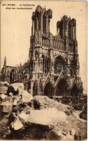 1915 Reims, La Cathédrale / WWI ruins of the cathedral after the bombardment (EK)