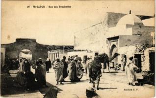 1918 Essaouira, Mogador; Rue des Boucheries / street view, market (EK)