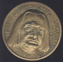 1937. "Liszt Ferenc-Ifjú Polgárok Lapja" nagyalakú Br emlékérem T:2