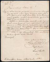 1861 Egri főszentszéki levél viszálykodó házasok kibékítése tárgyában