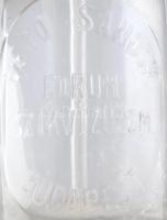 Vető Sándor Forum Szikvízüzem Budapest, jelzett fej: 1940 Vető Sándor Rum Szikvízüzem Budapest. Korá...