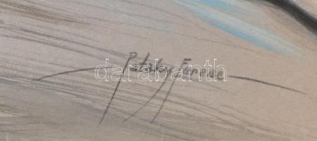 vitéz Pataky Ferenc (1897-1962): Női akt. Tempera, papír. Jelzett. Sérült. 50x60 cm