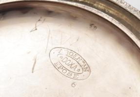 Doxa nagyméretű vasutas zsebóra, fém tokban, sérült számlappal. 8 napos, jelzett szerkezettel, hátol...