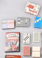 Kártya tétel, érdekes darabokkal: Piatnik vetőkártya (jóskártya) és franciakártya pakli, a jóskártyá...