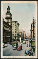 1957 Az FTC labdarúgó csapata által küldött autográf képeslap ausztráliai túrájukról / Hungarian foo...