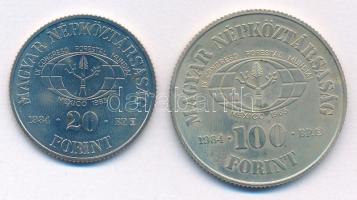 1984. 20Ft Cu-Ni "FAO - Védd az erdőt" + 100Ft Cu-Ni "FAO - Ha kivágod, ültess is&quo...