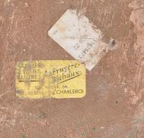 Bonaparte Napóleon büsztje, kerámia, festett, jelzett, kopásokkal, m: 34 cm