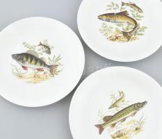 6 személyes halas készlet, jelzett: Bavaria, hibátlan