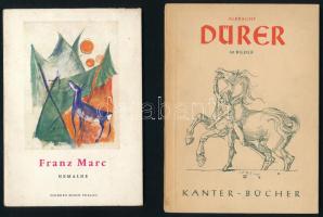 Vegyes külföldi művészeti könyvtétel: Albrecht Dürer 60 Bilder, Anthony Bosman: Kokoschka, Franc Mar...
