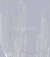 9db Nachtmann pezsgőspohár, kristály, jelzett, m: 23,3cm