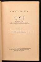 Fekete István: Csi. Történetek állatokról és emberekről. Győry Miklós rajzaival. Bp., 1942, Singer és Wolfner, 251+(5) p. Második kiadás. Átkötött félvászon-kötésben, jó állapotban, az előzéklapon "Tiszteletpéldány" bélyegzővel.