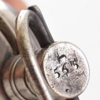 Ezüst (Ag) tokos Brousse A la Ferté Bernard, láncos / spindlis zsebóra, tok jelzett: párizsi jel. Sz...