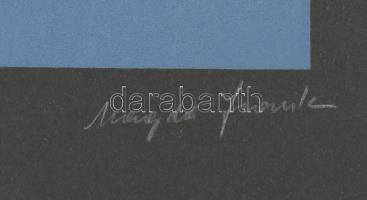 Frank Magda (1914-1997): Szoborterv. Szitanyomat, papír, jelzett, számozott (24/40), lapméret: 40x28...