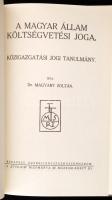 Magyary Zoltán: A magyar állam költségvetési joga. Reprint kiadás. Kiadói papírkötésben