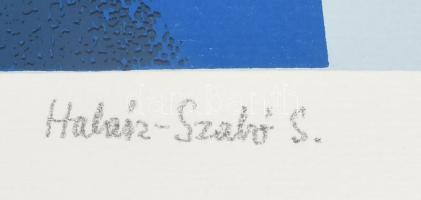 Halász Szabó Sándor (1920-1997): Absztrakt formák. Szitanyomat, papír, jelzett, számozott (27/30), l...