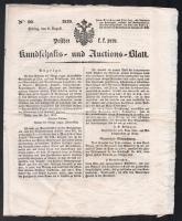1839 Pesther k.k. Kundschafts- und Auctionsblatt No. 60.