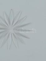 Jugendstil tálca, csiszolt üveg, fém foglalatban, d: 28 cm, kopásnyomokkal