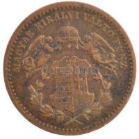 1868KB 1kr Cu "Angyalos címer" T:2 Hungary 1868KB 1 Kreuzer Cu "Coat of Arms with Ang...