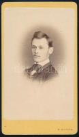 cca 1870 Pozsony férfi vizitkártya Kozics műterméből