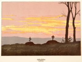 Kutzer, Ernst: Komor és derűs képek a világháborúból, hadsegítő célok javára, 24 db képpel