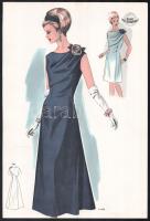 cca 1950 3 db Wemo Modes Internationales vintage divatkép, ofszet nyomat, papír, 32x21,5 cm