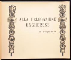 1942 Leventék látogatása egy olaszországi fasiszta rendezvényen, 23 db fotó albumba rendezve