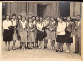 1942 Leventék látogatása egy olaszországi fasiszta rendezvényen, 23 db fotó albumba rendezve