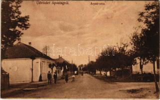 1918 Apostag, Árpád utca. Rajos Endre kiadása (EK)