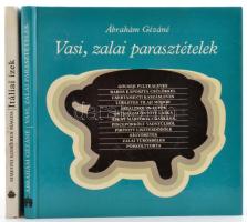 2 db szakácskönyv. Simeoni Szekeres Magda: Itáliai ízek. + Ábrahám Gézáné: Vasi, zalai parasztételek. Bp., 1987., Mezőgazdasági. Kiadói kartonált papírkötés. Jó állapotban.