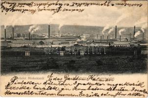 1903 Diósgyőr, Diós-Győr (Miskolc); vasgyár madártávlatból