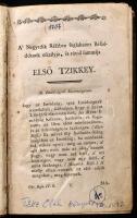 ,,A' Negyedik Részben foglaltatott Beszédeknek osztályja, és rövid summája. (Okt. Besz. IV. R.)...