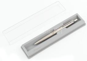 Parker golyóstoll, Parker tollbetéttel, reklámfelirattal, eredeti dobozában, szép állapotban, h: 12,5 cm