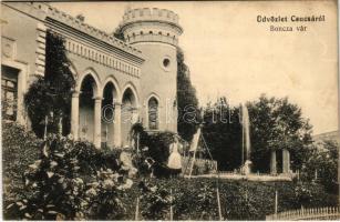 Csucsa, Ciucea; Boncza vár, festőállvány / castle, easel (EK)