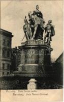1906 Pozsony, Pressburg, Bratislava; Mária Terézia szobor. Bediene dich allein / Maria Theresien Denkmal / statue (EK)